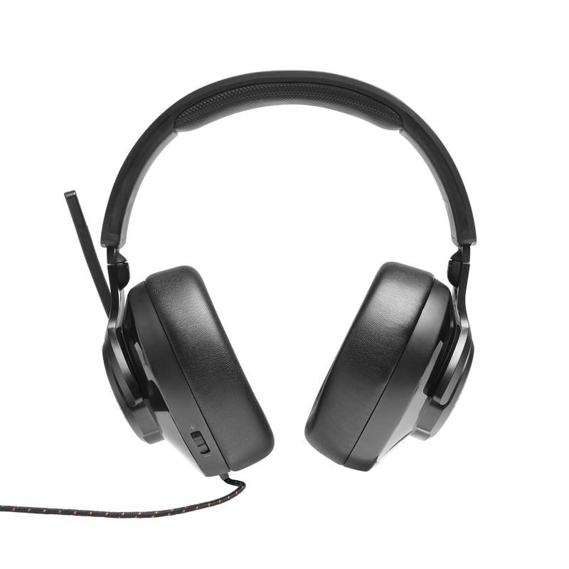JBL Quantum 300 - Black - Hybrid wired over-ear PC gaming headset with flip-up mic - Back image number null
